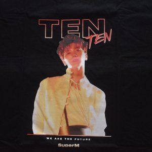 Lot of (2) Ten SuperM K-Pop NCT WayV T-Shirt Size Large (SEE PHOTOS)
